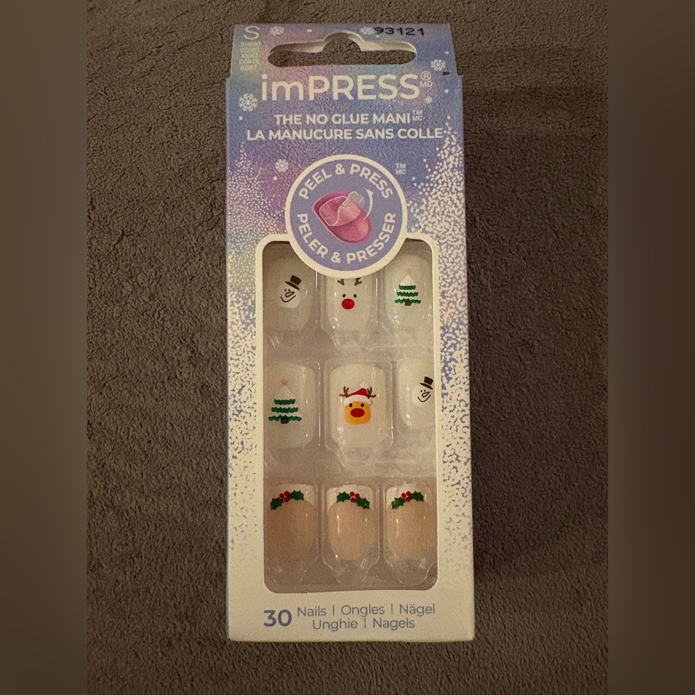 2 pack! imPRESS “Holiday Playlist” Nail Set - Red, Green, White